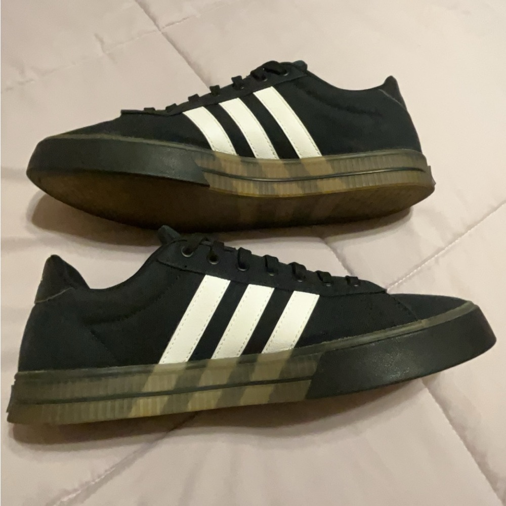 Men’s size 11 Adidas Daily 3.0 Black Translucent Sneaker/Skate shoe